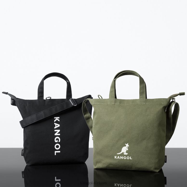 Kangol üniseks çevre dostu zippi orta tote çanta HZ6F0935
