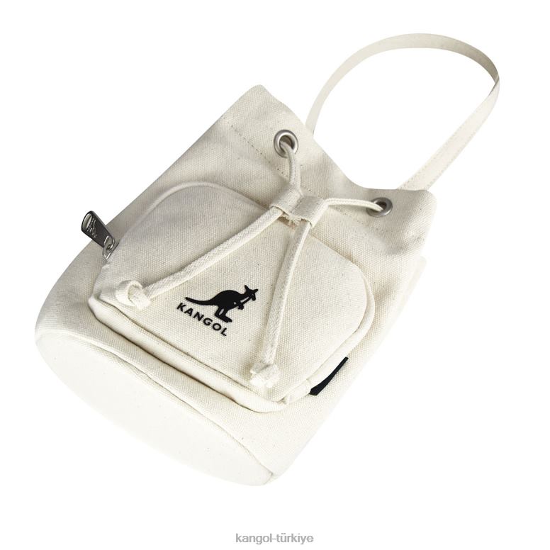 Kangol üniseks şanslı kanvas kova çantası HZ6F0940