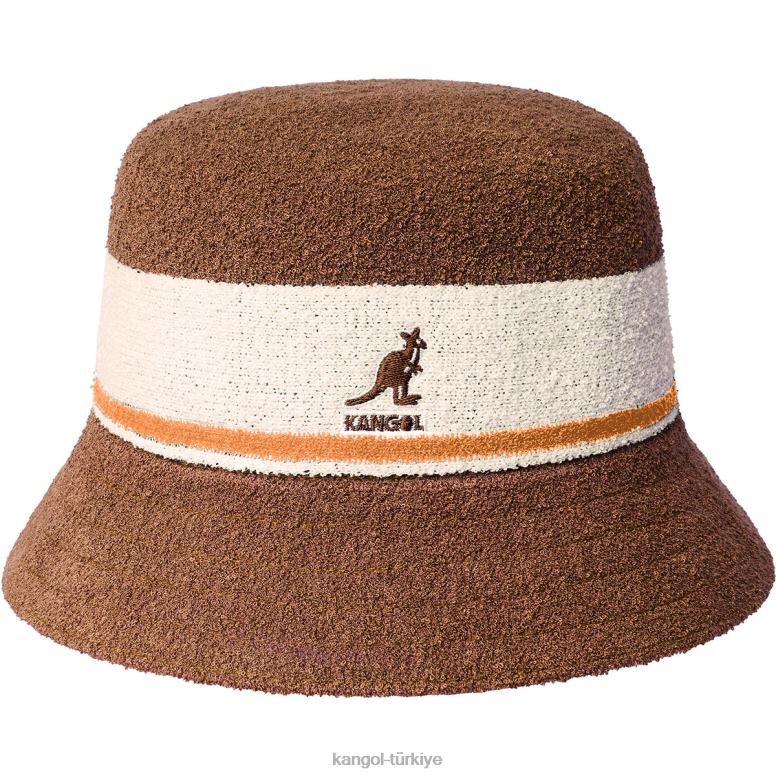 Kangol üniseks bermuda çizgili kova HZ6F0643