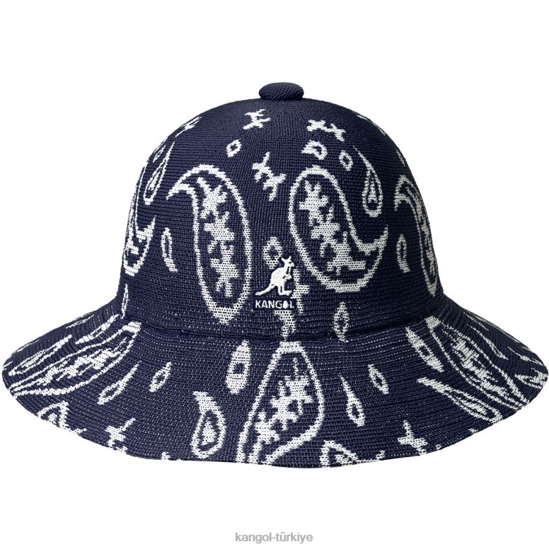 Kangol üniseks desenli geniş kenarlı rahat HZ6F0659