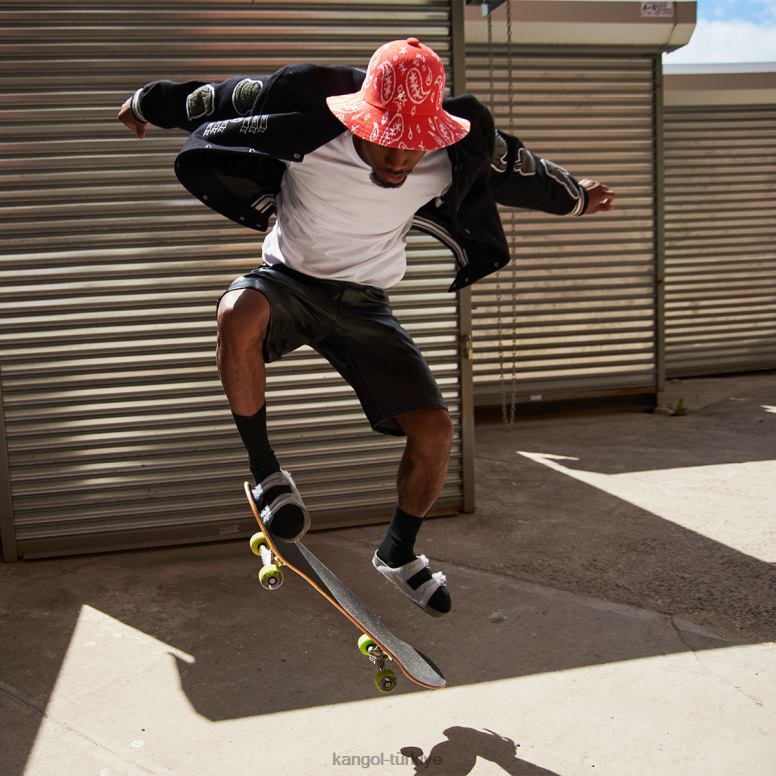 Kangol üniseks desenli geniş kenarlı rahat HZ6F0659