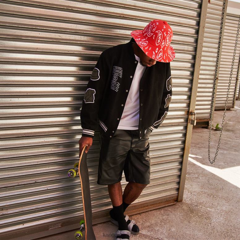 Kangol üniseks desenli geniş kenarlı rahat HZ6F0660