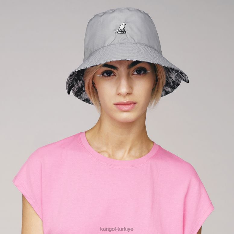 Kangol üniseks çiçek tersinir kova HZ6F0456