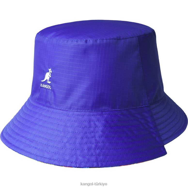 Kangol üniseks çiçek tersinir kova HZ6F0458