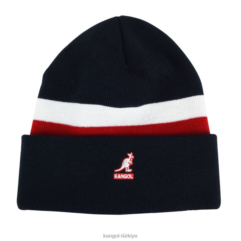 Kangol üniseks çift ​​şeritli bere HZ6F0821