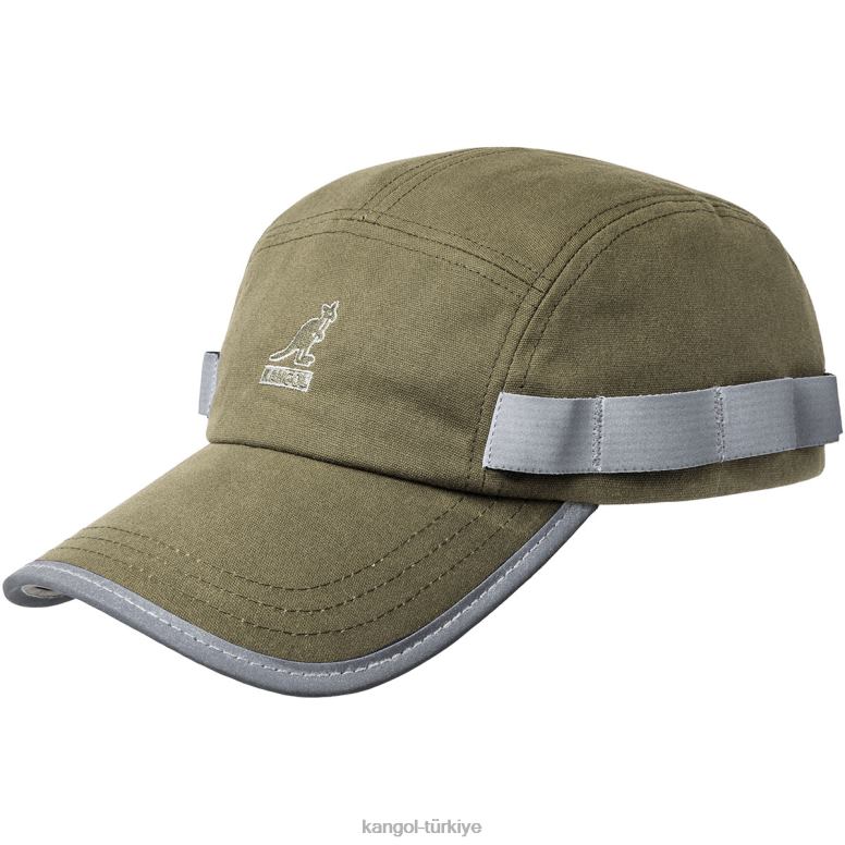 Kangol üniseks mumlu yardımcı program 5 panel kapağı HZ6F0361