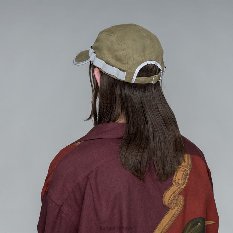 Kangol üniseks mumlu yardımcı program 5 panel kapağı HZ6F0361