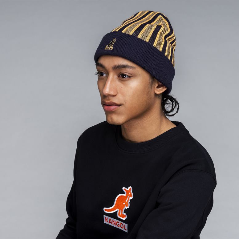 Kangol üniseks nervürlü şerit rev bere HZ6F0809