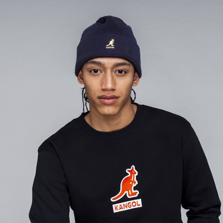 Kangol üniseks nervürlü şerit rev bere HZ6F0809