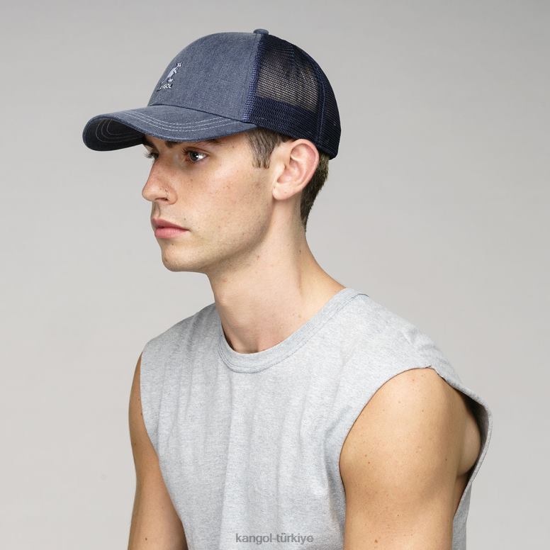 Kangol üniseks sıkıntılı pamuk örgü beyzbol HZ6F0292