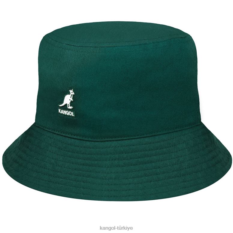 Kangol üniseks yıkanmış kova şapka HZ6F0581