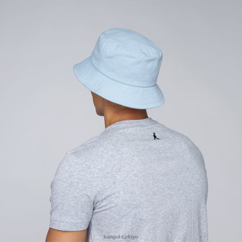 Kangol üniseks yıkanmış kova şapka HZ6F0584