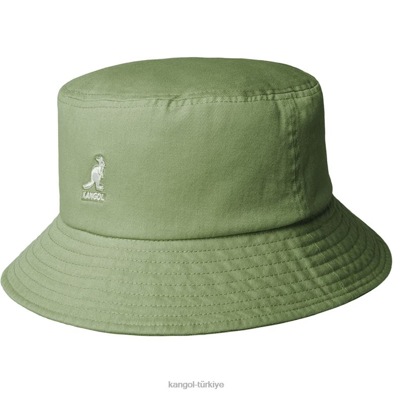 Kangol üniseks yıkanmış kova şapka HZ6F0586