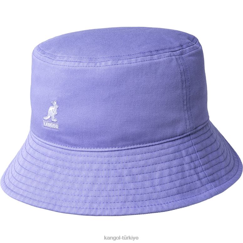 Kangol üniseks yıkanmış kova şapka HZ6F0588