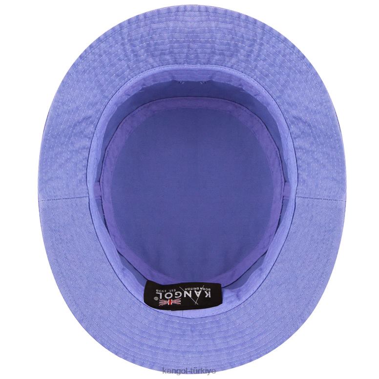 Kangol üniseks yıkanmış kova şapka HZ6F0588
