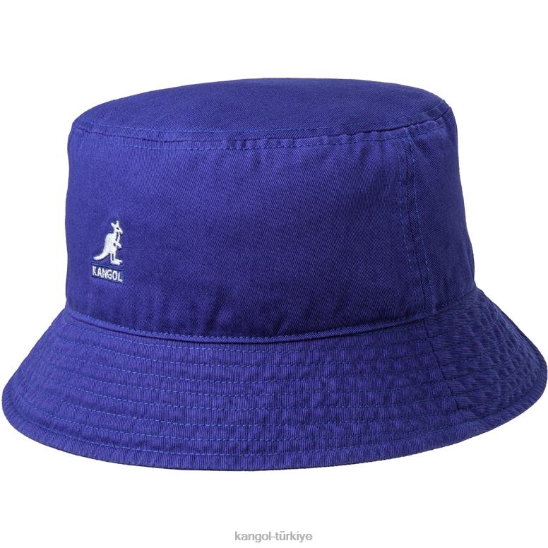 Kangol üniseks yıkanmış kova şapka HZ6F0593