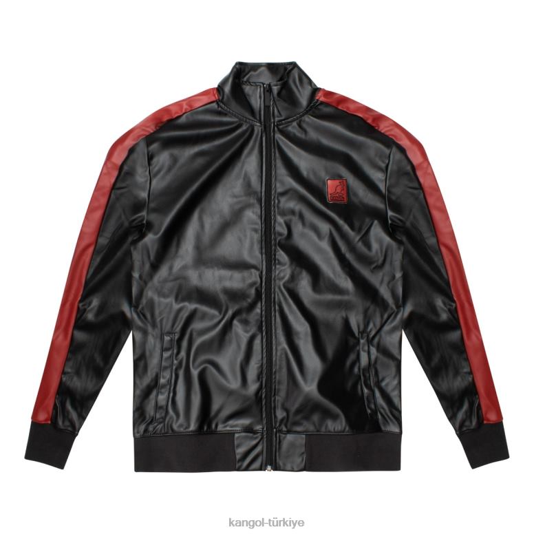 Kangol erkekler vegan deri eşofman üstü HZ6F01160