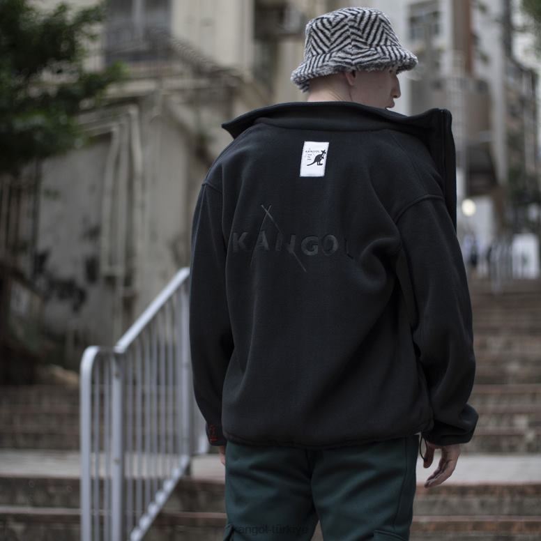 Kangol üniseks fermuarlı polar ceket HZ6F01232