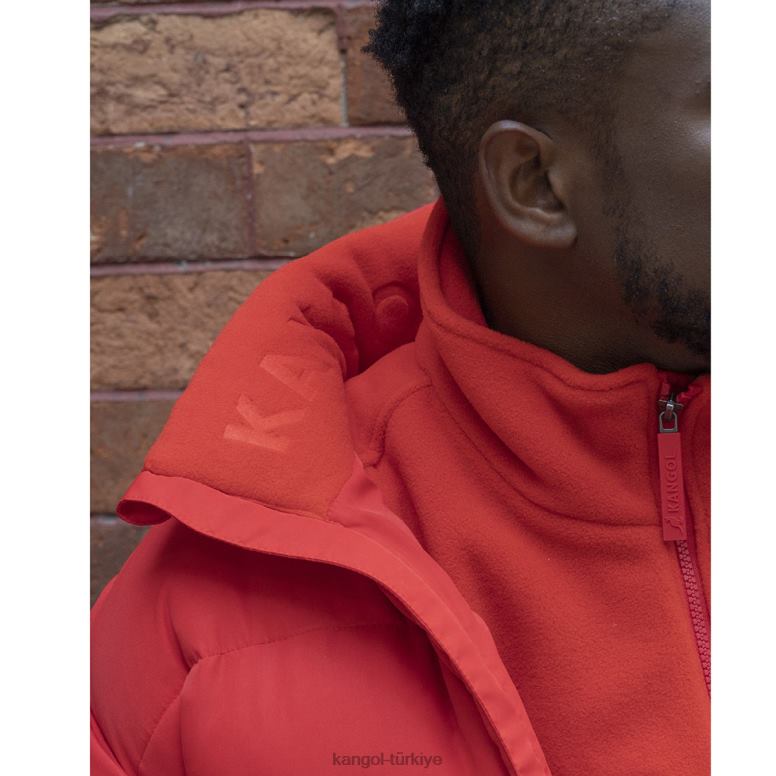 Kangol üniseks yama cepli aşağı ceket HZ6F01231