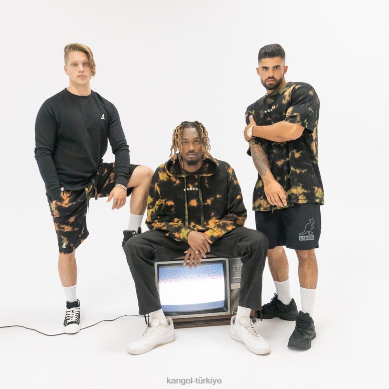 Kangol erkekler kravat boya kapşonlu HZ6F01176