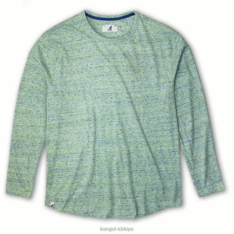 Kangol üniseks tri-marl uzun kollu tişört HZ6F01243