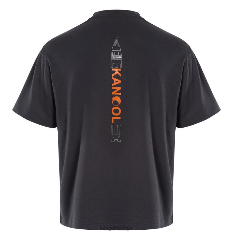 Kangol üniseks uzay roketi grafik tee HZ6F01198